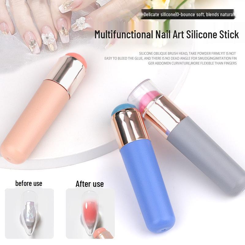 Multifunctional Ombre Nail Art Tool with Silicone Brush & Stamp Notting Blue Ombre Silicone Stamp
Multifunctional Ombre Nail Art Tool with Silicone Brush & Stamp Notting Blue Ombre Silicone Stamp