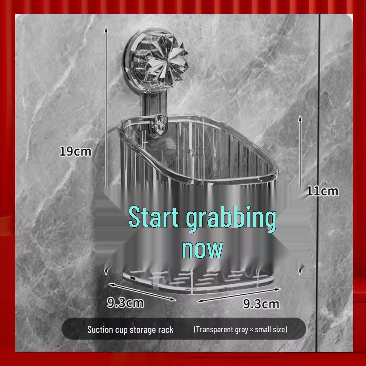 Suction Cup Wall Mounted Bathroom Storage Rack
Suction Cup Wall Mounted Bathroom Storage Rack