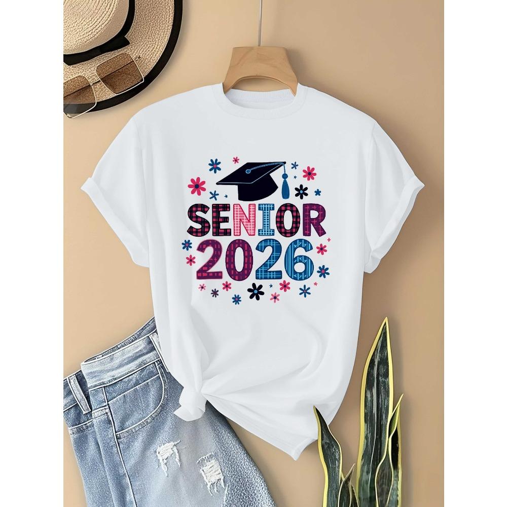 Women s Graduation Senior Year Cap Diploma Design with Floral Number 26 Pure Comfort Fit Casual Round Neck Top 3XL
Women s Graduation Senior Year Cap Diploma Design with Floral Number 26 Pure Comfort Fit Casual Round Neck Top 3XL