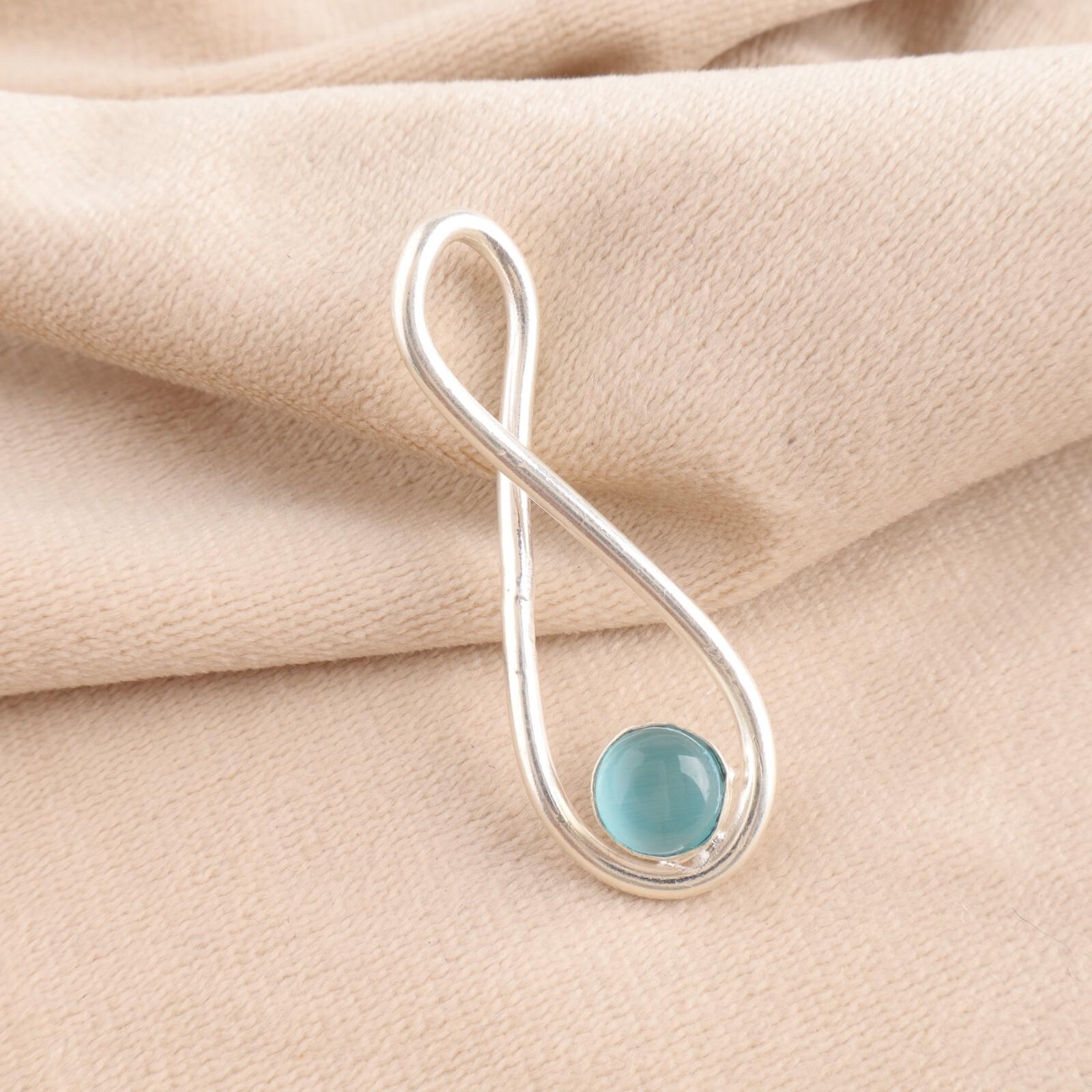 Драгоценный камень «Кошачий глаз» синего цвета, Ювелирные изделия из серебра 925 пробы, Ручная работа, Стильный кулон 1,66 , PP-20-46
Драгоценный камень «Кошачий глаз» синего цвета, Ювелирные изделия из серебра 925 пробы, Ручная работа, Стильный кулон 1,66 , PP-20-46