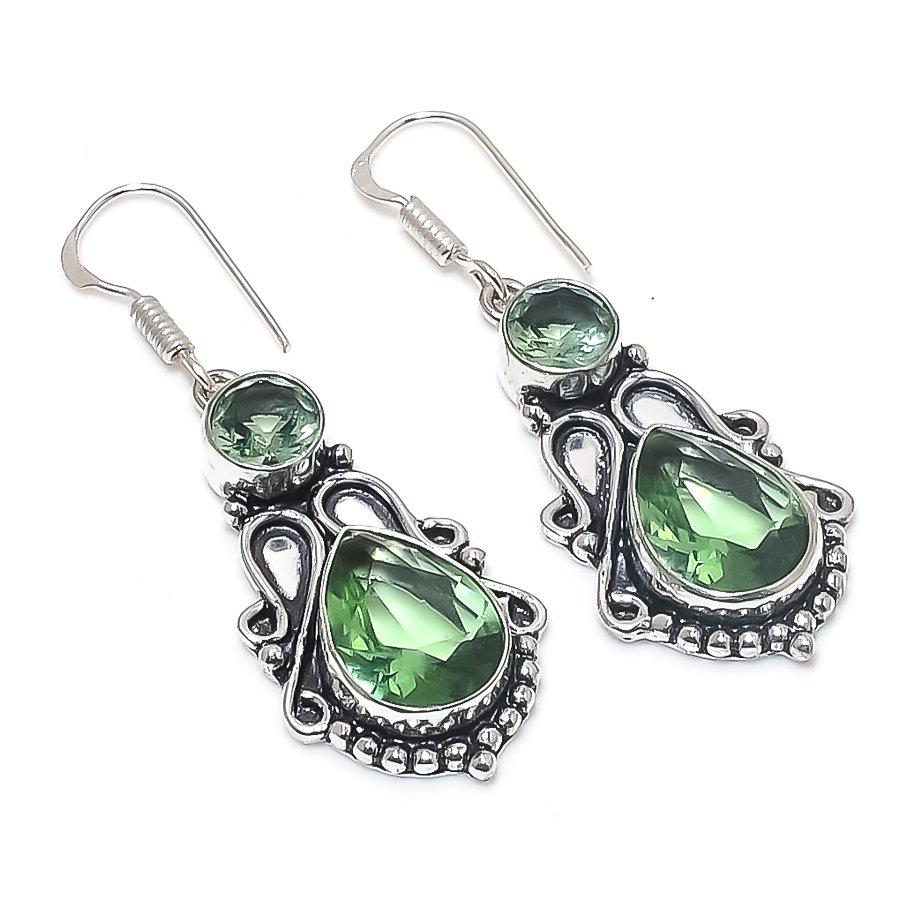 Натуральный цаворит, ручная работа, серьга из стерлингового серебра 925 пробы, 1,97 D8w23
Натуральный цаворит, ручная работа, серьга из стерлингового серебра 925 пробы, 1,97 D8w23