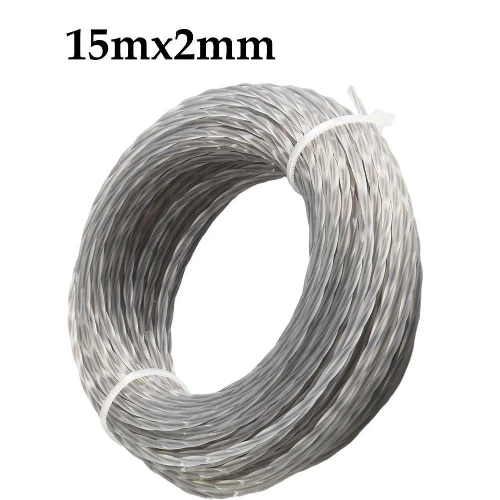 15 meter spool nylon mowing line for brush cutting handheld mowers and electric mowers made of tear resistant plastic
15 meter spool nylon mowing line for brush cutting handheld mowers and electric mowers made of tear resistant plastic