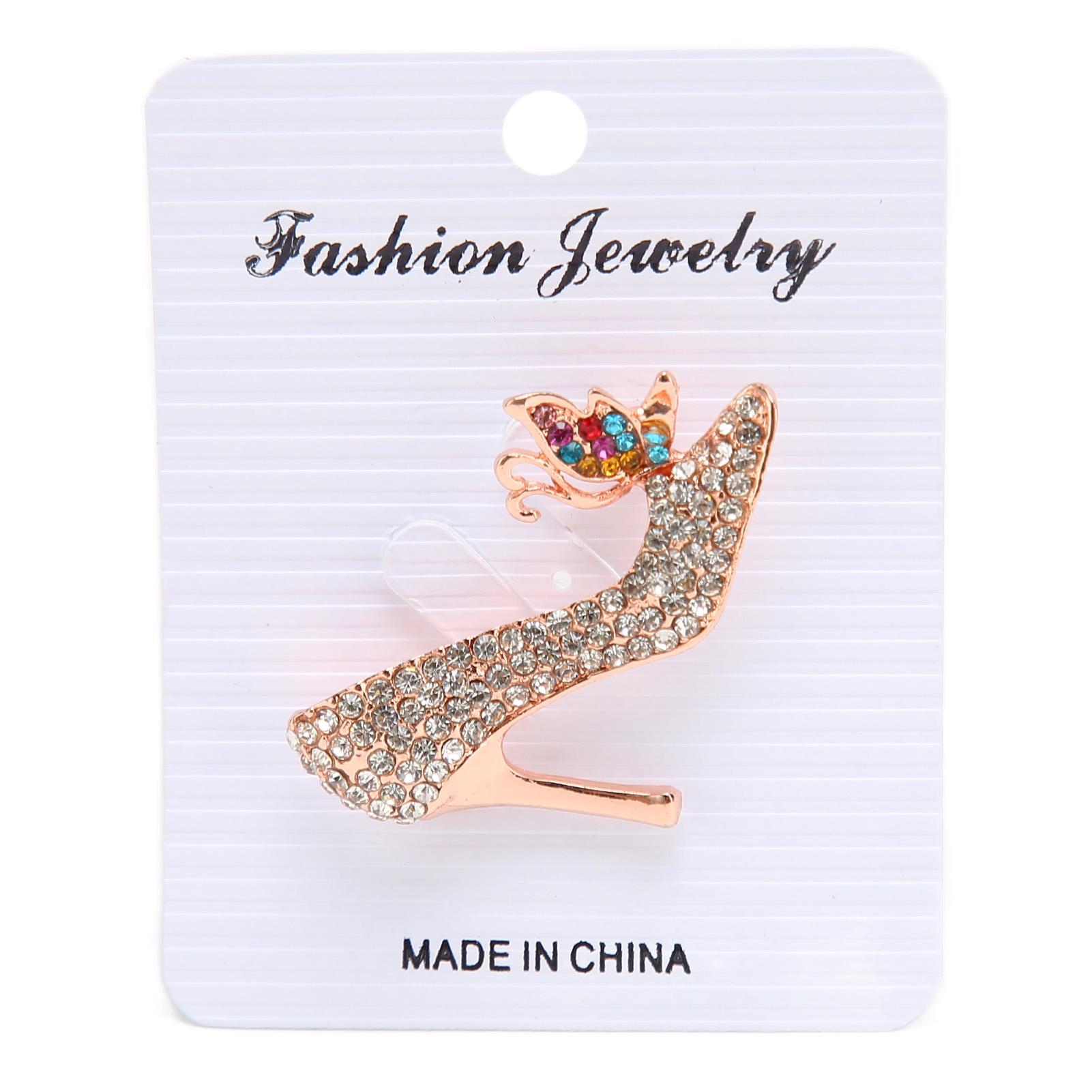 High Heels Brooch Pin Rhinestone Decoration Alloy Collar Pin Jewelry for Coat Sweater
High Heels Brooch Pin Rhinestone Decoration Alloy Collar Pin Jewelry for Coat Sweater