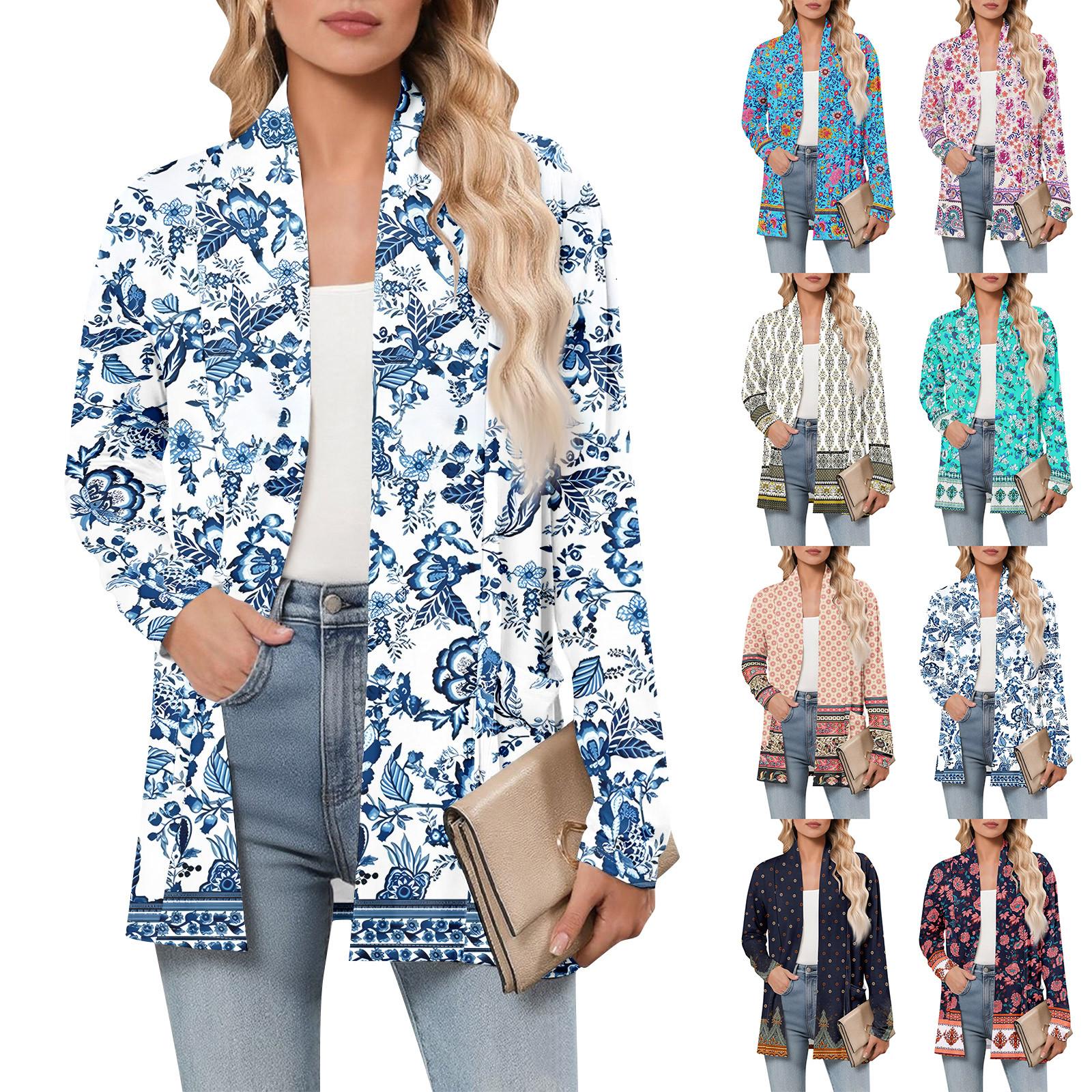 Women s Long Sleeve Cardigan V Neck Fashion Printed Shirt Lightweight Casual Loose Thin Cardigans With Pockets XL ціан
Women s Long Sleeve Cardigan V Neck Fashion Printed Shirt Lightweight Casual Loose Thin Cardigans With Pockets XL ціан