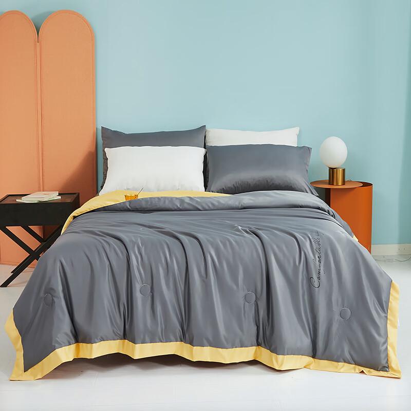 Washable Luxury Color-Block Soy Fiber Summer Quilt
Washable Luxury Color-Block Soy Fiber Summer Quilt