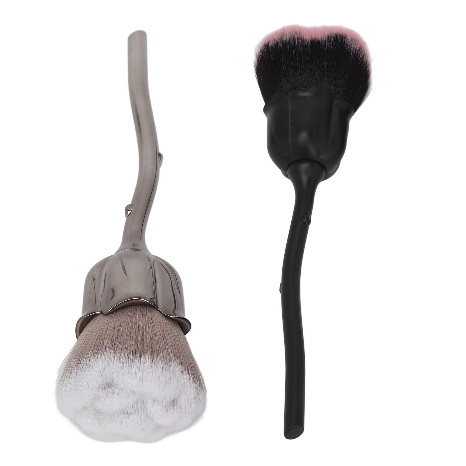 2pcs Rose Flower Makeup Fluffy Soft Brush Face Powder Blush Nail Art Dust Remover Brush
2pcs Rose Flower Makeup Fluffy Soft Brush Face Powder Blush Nail Art Dust Remover Brush