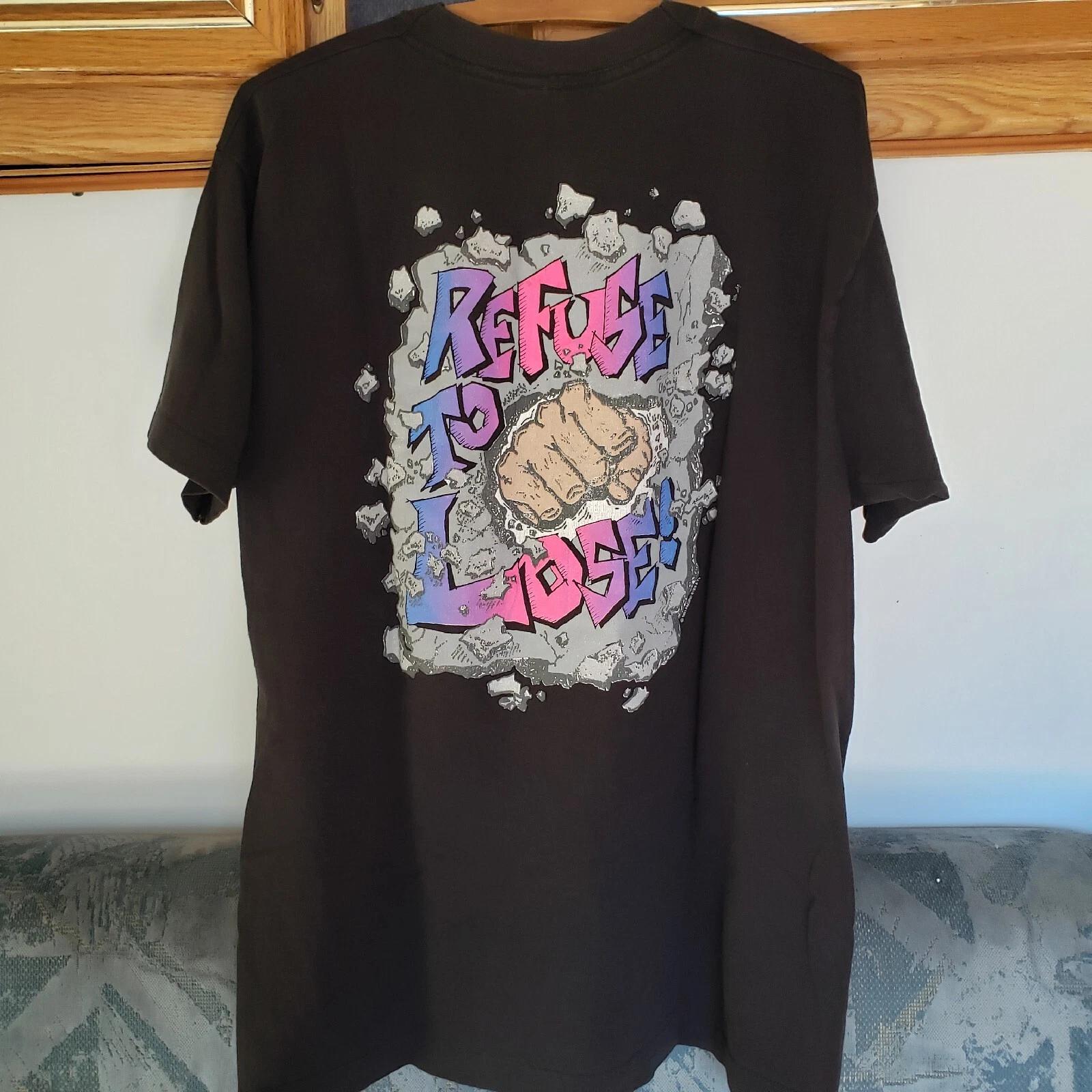 Vtg 90s Rough Boys Refuse To Lose Mens XL Black T-shirt Single Rad Rap Tee 1991 2XL
Vtg 90s Rough Boys Refuse To Lose Mens XL Black T-shirt Single Rad Rap Tee 1991 2XL