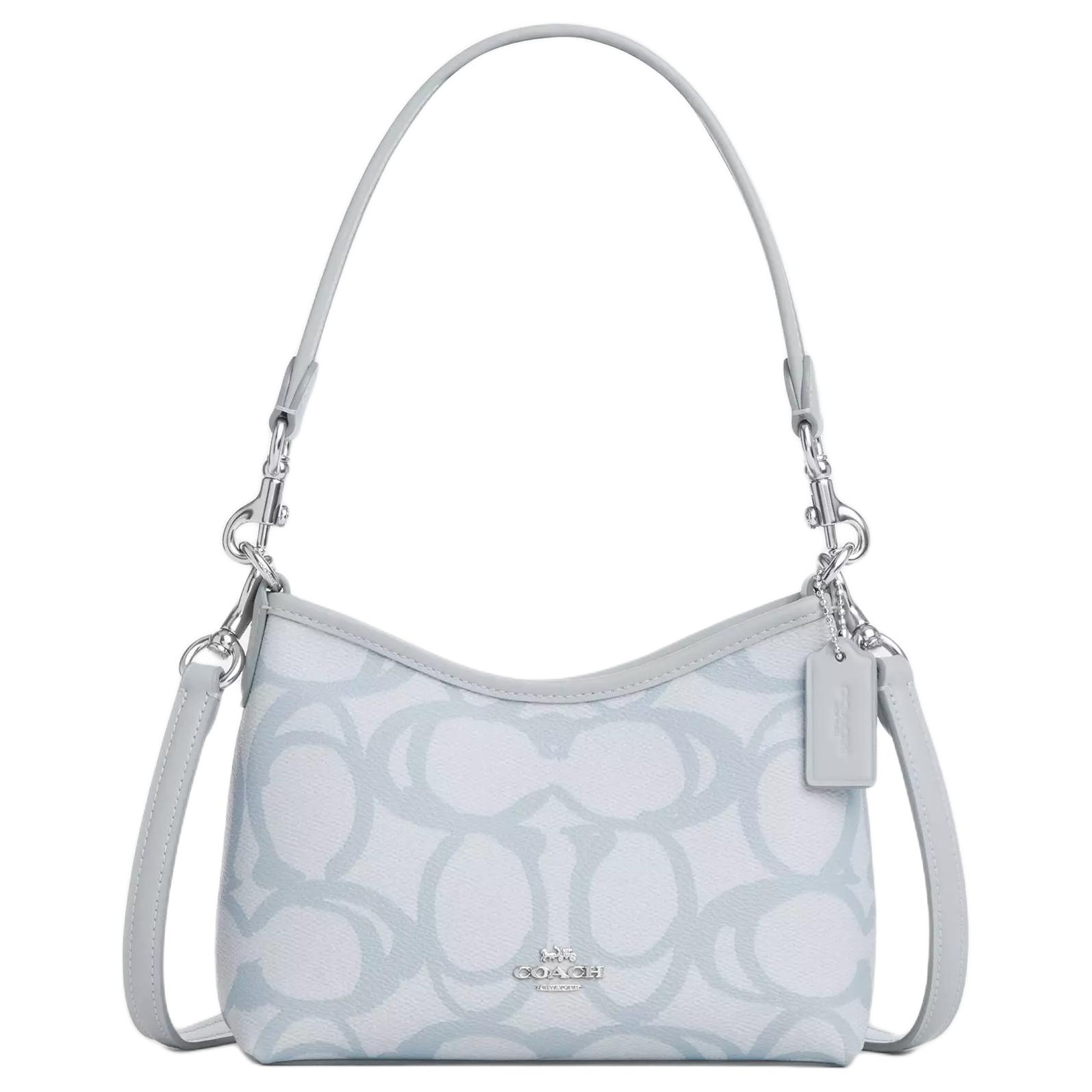 Coach Light Blue Signature Canvas Hobo Shoulder Bag with Detachable Strap & Logo Charm for Daily & Casual Use Basic Set (Bag+Dust Bag)
Coach Light Blue Signature Canvas Hobo Shoulder Bag with Detachable Strap & Logo Charm for Daily & Casual Use Basic Set (Bag+Dust Bag)