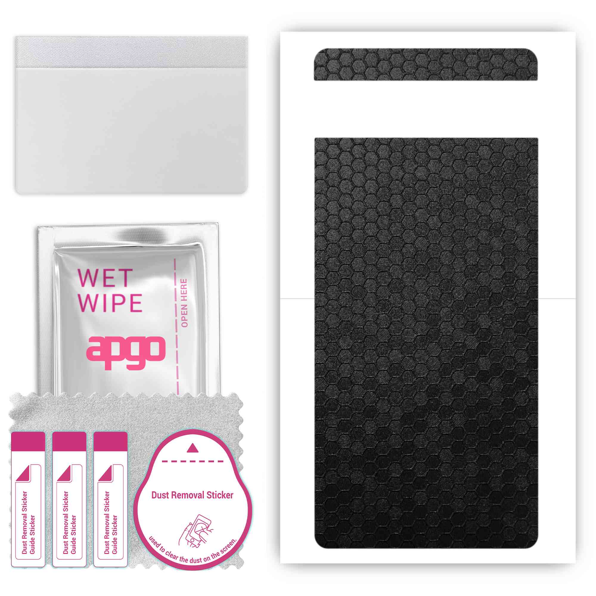 apgo Protective Skin Sticker for the back compatible with Google Pixel 6a, Wrap Film, Foil, Vinyl - Pattern Black Honeycomb
apgo Protective Skin Sticker for the back compatible with Google Pixel 6a, Wrap Film, Foil, Vinyl - Pattern Black Honeycomb