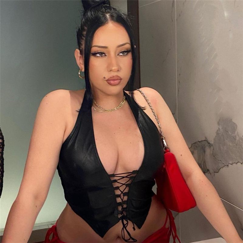 Мода Готика Дарк Гранж Пу Черный На шнуровке Готические Топы Халтер Панк Искусственная кожа Женские С вырезами Сексуальные Майки Мода Уличная одежда Кроп-топы S чёрный
Мода Готика Дарк Гранж Пу Черный На шнуровке Готические Топы Халтер Панк Искусственная кожа Женские С вырезами Сексуальные Майки Мода Уличная одежда Кроп-топы S чёрный