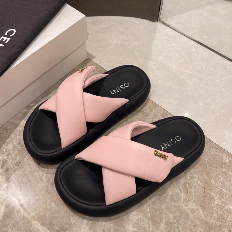 Stepping on shit thick-soled slippers for women s summer wear 2025 new fashion, high-end sense, versatile casual one-word cross sandals 42
Stepping on shit thick-soled slippers for women s summer wear 2025 new fashion, high-end sense, versatile casual one-word cross sandals 42