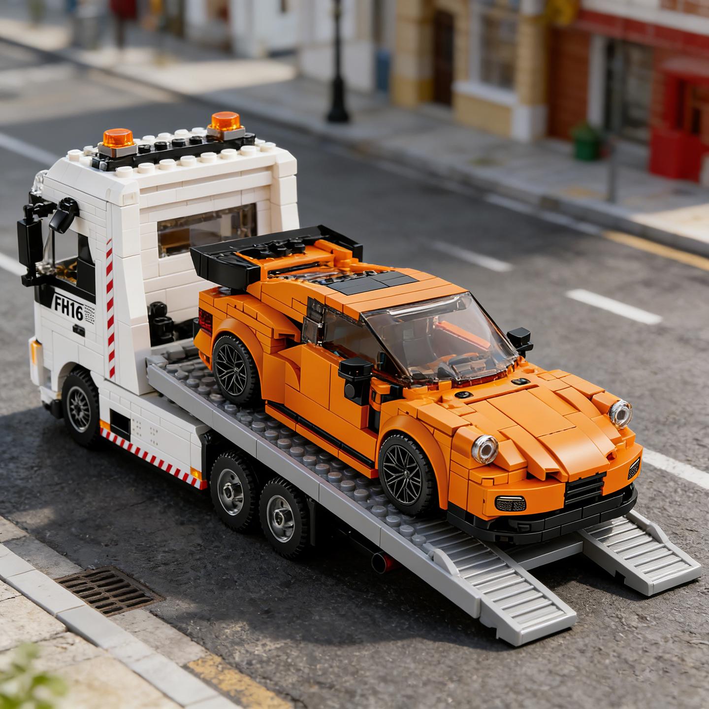 FH16 rescue trailer 6x4 heavy-duty towing vehicle assembled building block trailer model truck toy boy 911 racing car NO BOX
FH16 rescue trailer 6x4 heavy-duty towing vehicle assembled building block trailer model truck toy boy 911 racing car NO BOX