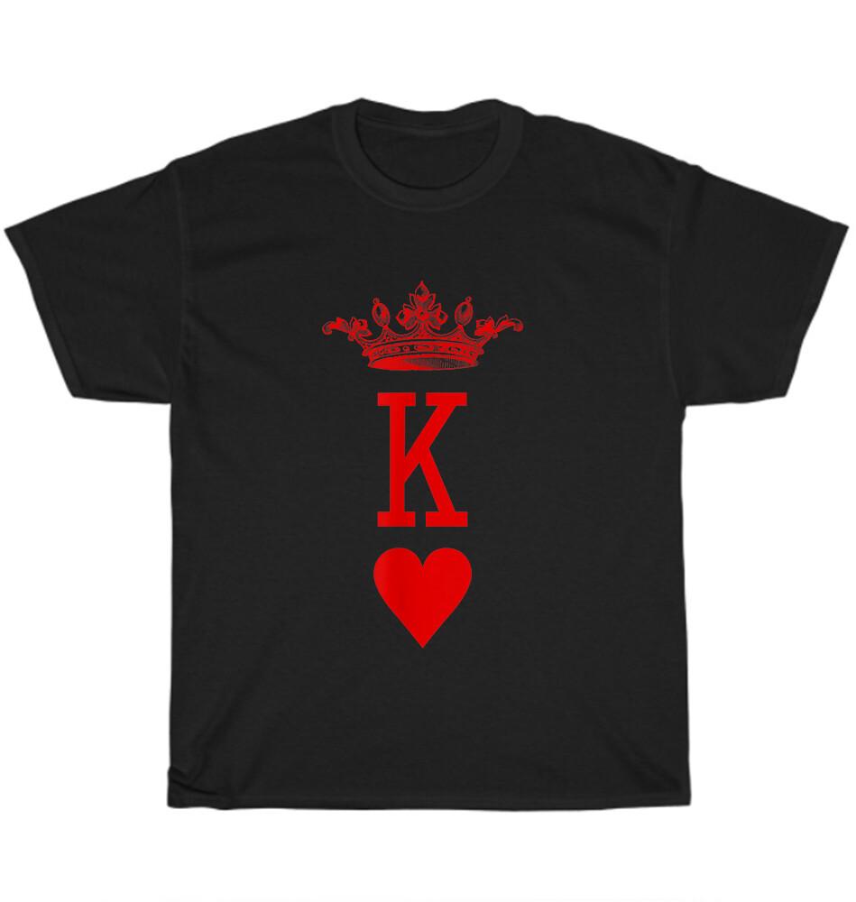 King of Hearts Vintage Crown Engraving Playing Card Poker T-Shirt Unisex Gift 4XL
King of Hearts Vintage Crown Engraving Playing Card Poker T-Shirt Unisex Gift 4XL