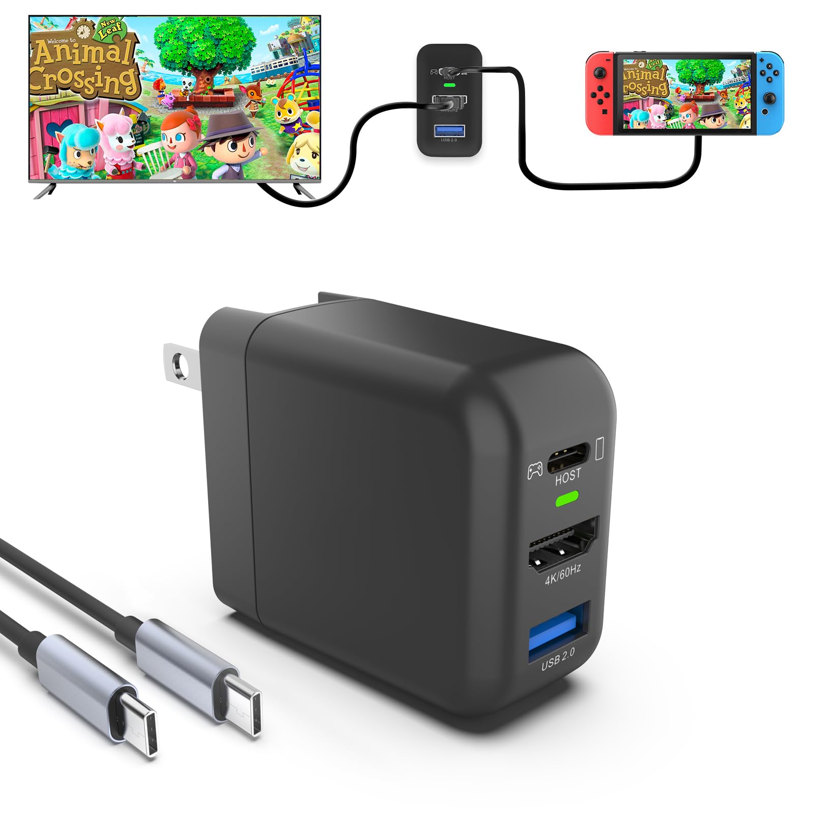 Японская док-станция Basicolor для Switch заряжает игры Switch Новый полупроводниковый материал Высокоскоростное зарядное устройство Адаптер преобразования HDMI 36 Вт Совместим с Nintendo
Японская док-станция Basicolor для Switch заряжает игры Switch Новый полупроводниковый материал Высокоскоростное зарядное устройство Адаптер преобразования HDMI 36 Вт Совместим с Nintendo