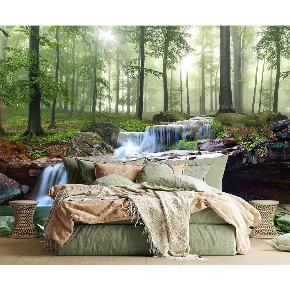 Waterfall Forest Wallpaper Natural Landscape Lake Wall Mural For Bedroom Living Room Wallpaper 200 cm(W) x 140 cm(H)
Waterfall Forest Wallpaper Natural Landscape Lake Wall Mural For Bedroom Living Room Wallpaper 200 cm(W) x 140 cm(H)