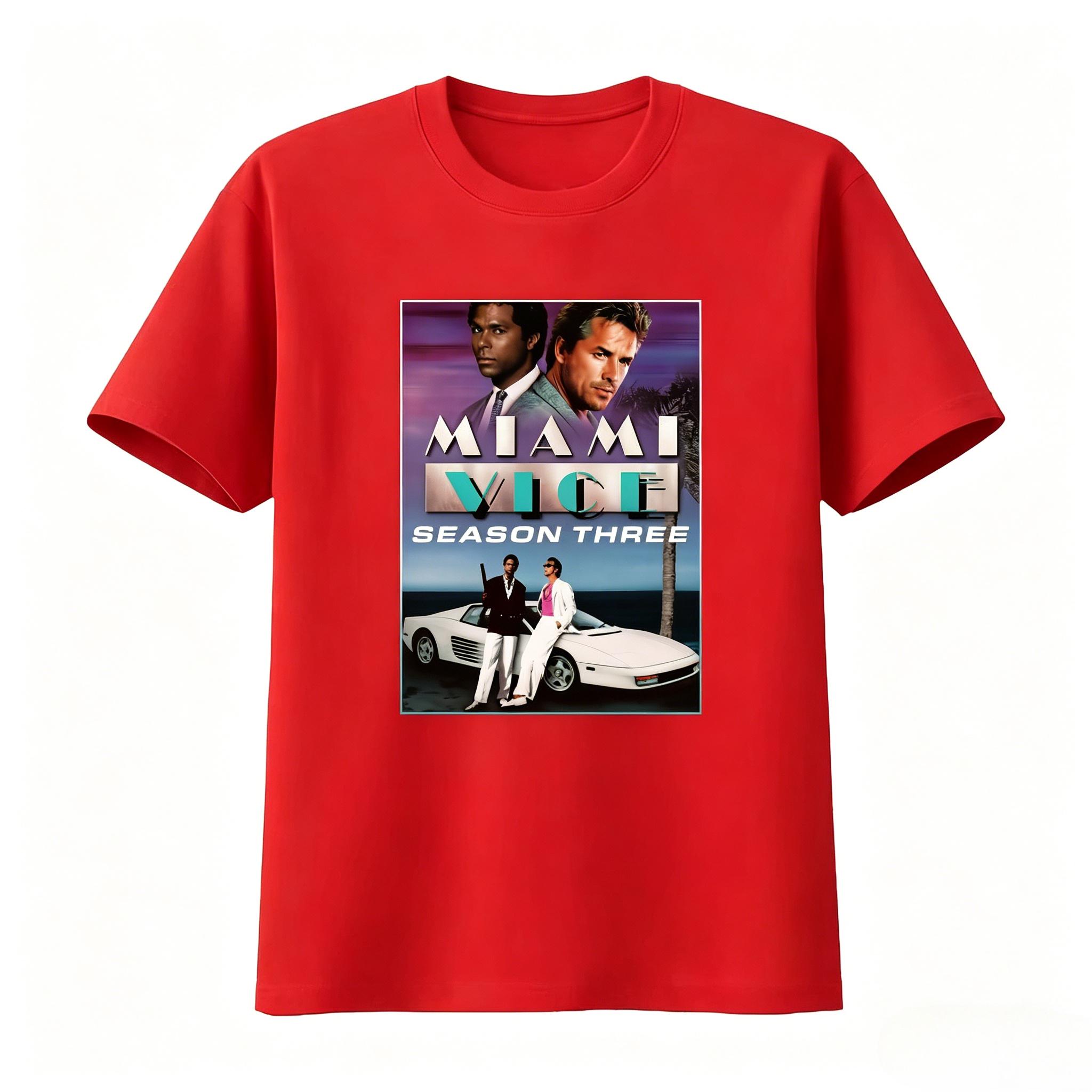Miami Vice Season Three Vintage Movie Poster T Shirt Film Lover Comfortable Unisexs Clothing Womens Clothing 2026 Summer T Shirt 4XL
Miami Vice Season Three Vintage Movie Poster T Shirt Film Lover Comfortable Unisexs Clothing Womens Clothing 2026 Summer T Shirt 4XL