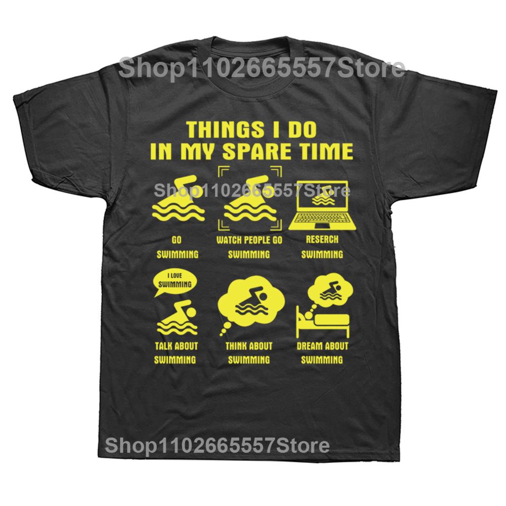 Funny Spare Time Swimming Swim Graphic T Shirts Men Women Cotton Humor Streetwear Tee Shirt Short Sleeve Unisex Loose Clothing 4XL
Funny Spare Time Swimming Swim Graphic T Shirts Men Women Cotton Humor Streetwear Tee Shirt Short Sleeve Unisex Loose Clothing 4XL