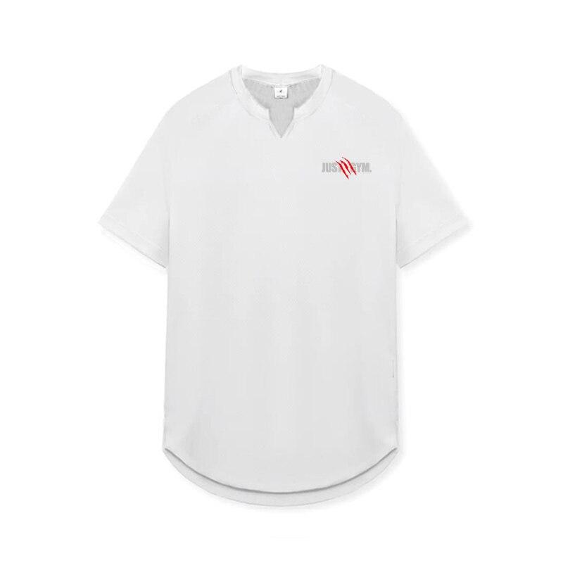 Muscleguys Мужской бодибилдинг Тонкая облегающая футболка Дышащий пот Впитывающий Фитнес Повседневный Короткие Рукава XXL белый
Muscleguys Мужской бодибилдинг Тонкая облегающая футболка Дышащий пот Впитывающий Фитнес Повседневный Короткие Рукава XXL белый