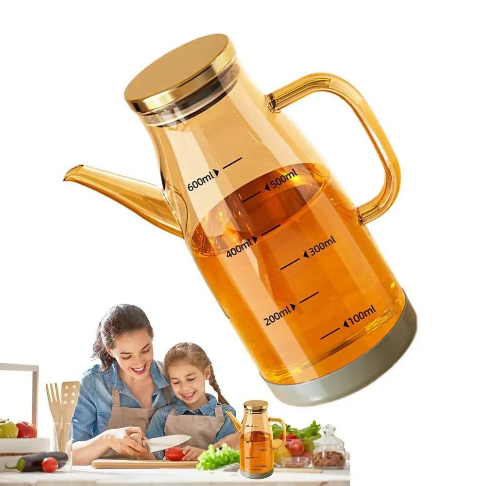Leakproof Olive Oil Dispenser Large Capacity Soy Sauce Pot Cooking Oil Bottle Seasoning Clear 600ml
Leakproof Olive Oil Dispenser Large Capacity Soy Sauce Pot Cooking Oil Bottle Seasoning Clear 600ml