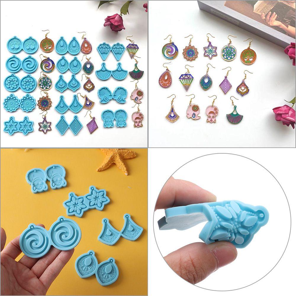 Necklace Crafts Jewelry Silicone Ear Studs Keychain Pendant Earrings Mold Epoxy Resin Mold
Necklace Crafts Jewelry Silicone Ear Studs Keychain Pendant Earrings Mold Epoxy Resin Mold
