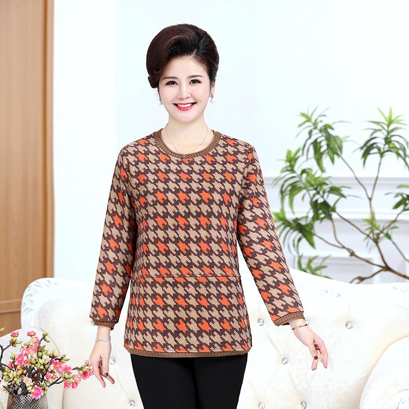7XL Plus Size Long Sleeve Shirt for Middle-Aged and Elderly Women - Stylish Spring/Autumn Top for Moms and Grandmas 3XL кавовий
7XL Plus Size Long Sleeve Shirt for Middle-Aged and Elderly Women - Stylish Spring/Autumn Top for Moms and Grandmas 3XL кавовий