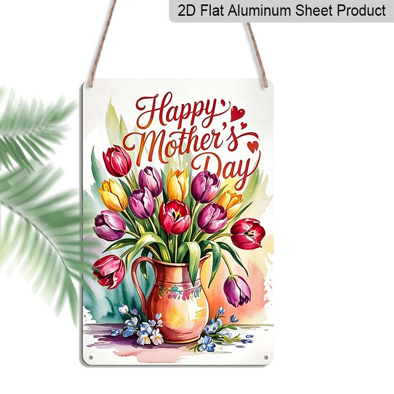 2D Flat, 1pc Tulip Vase Metal Wall Art Sign Happy Mother s Day - 8*12 Inch Aluminium Rustic Home Kitchen Decor, Living Room Wall Art, Sweet Gift 20*30cm
2D Flat, 1pc Tulip Vase Metal Wall Art Sign Happy Mother s Day - 8*12 Inch Aluminium Rustic Home Kitchen Decor, Living Room Wall Art, Sweet Gift 20*30cm
