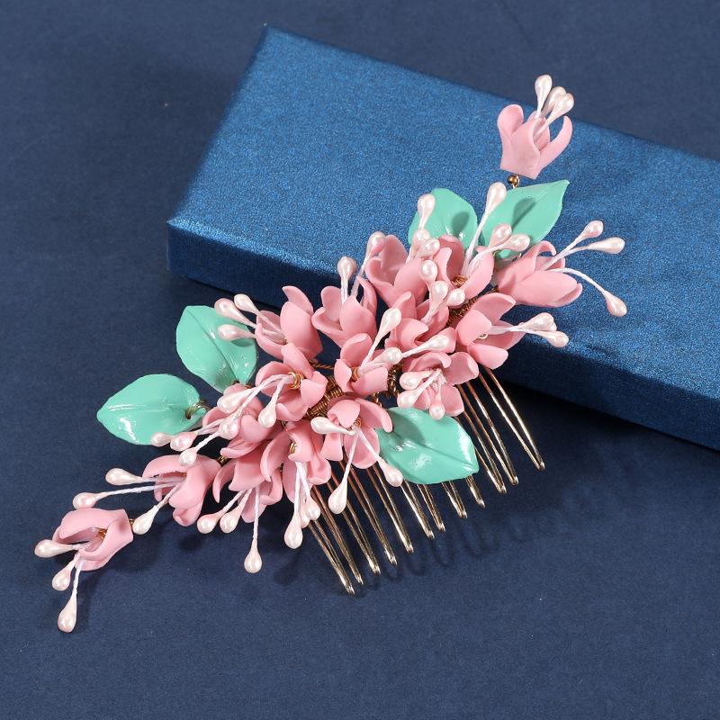 Japan and South Korea new bridal headgear ceramic plug comb handmade inverted plug comb antique photo hair accessories crystal plate золотий
Japan and South Korea new bridal headgear ceramic plug comb handmade inverted plug comb antique photo hair accessories crystal plate золотий