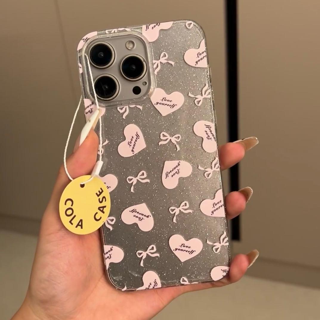 Glitter Love Heart Bow Transparent Soft Case for Apple iPhone 13/14/15/16 Pro Max with Large Hole iPhone X
Glitter Love Heart Bow Transparent Soft Case for Apple iPhone 13/14/15/16 Pro Max with Large Hole iPhone X