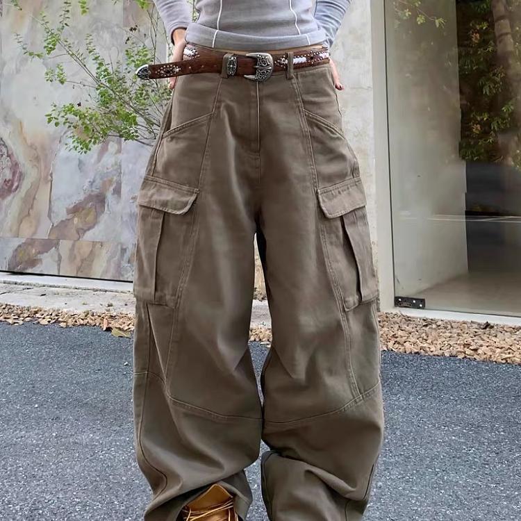 Plus Size Retro Wide Leg Deconstructed Workwear Jeans - Unisex Casual High Street Pants with Big Pockets S
Plus Size Retro Wide Leg Deconstructed Workwear Jeans - Unisex Casual High Street Pants with Big Pockets S