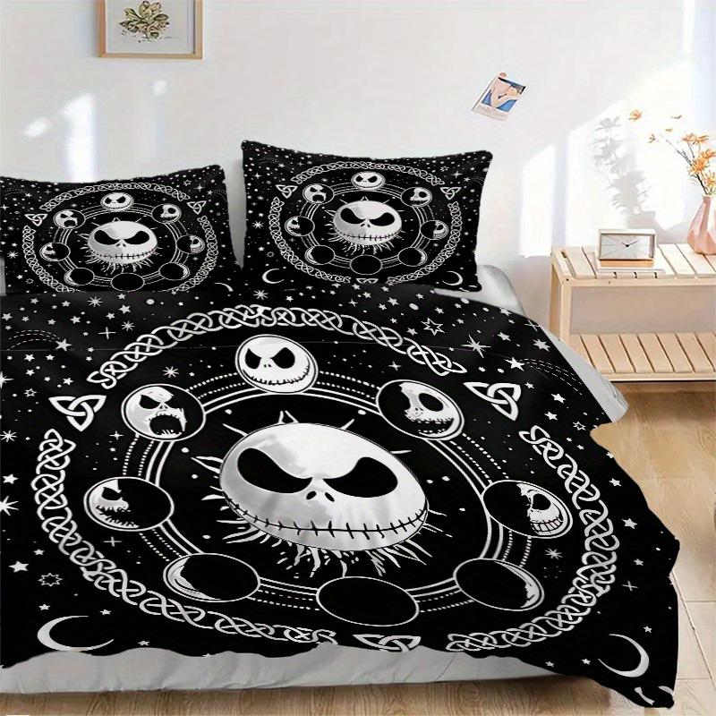 3pcs Jack Skellington Bedding Set Includes Quilt Cover and Pillowcases, Suitable for All Seasons B017 135x200cm
3pcs Jack Skellington Bedding Set Includes Quilt Cover and Pillowcases, Suitable for All Seasons B017 135x200cm