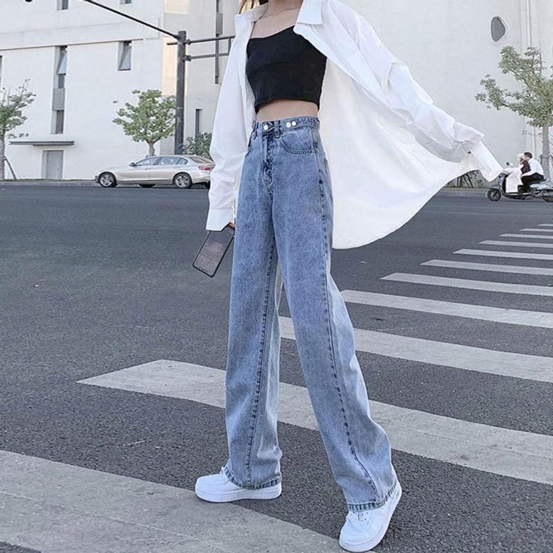 Женские джинсы широкого кроя: Высокая талия, регулируемая, с множеством пуговиц, свободный крой, длина до пола, черный и серый цвета. XL
Женские джинсы широкого кроя: Высокая талия, регулируемая, с множеством пуговиц, свободный крой, длина до пола, черный и серый цвета. XL