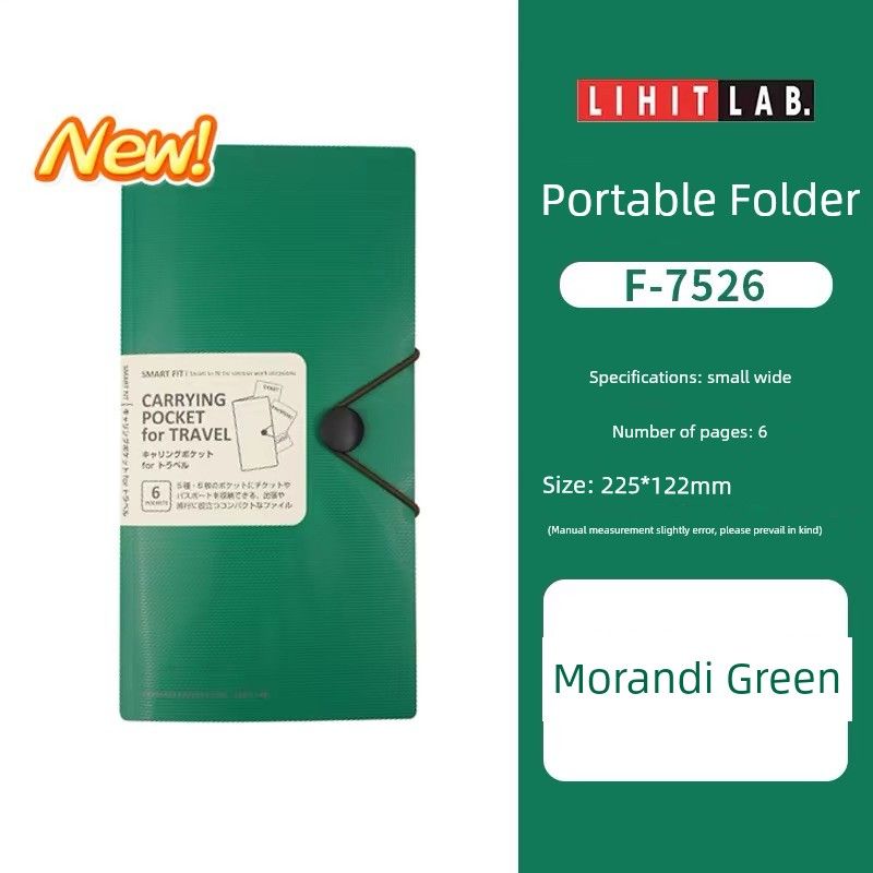 Japan Lihit Lab Xili Portable Folder Passport Case Ticket Clips Storage Clip Ticket Holder for Overseas Business Trip Passport Style: Morandi Green
Japan Lihit Lab Xili Portable Folder Passport Case Ticket Clips Storage Clip Ticket Holder for Overseas Business Trip Passport Style: Morandi Green