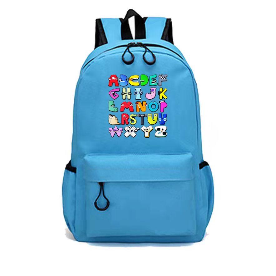 Alphabet Lore School Backpack For Children With Cartoon Design SkyBlue
Alphabet Lore School Backpack For Children With Cartoon Design SkyBlue