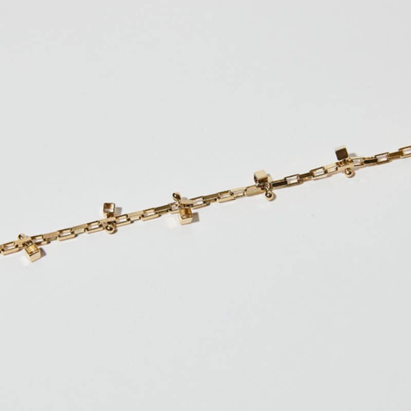 BONAFIDE JEWELRY Ball-Up Square Chain Bracelet Rose Gold
BONAFIDE JEWELRY Ball-Up Square Chain Bracelet Rose Gold