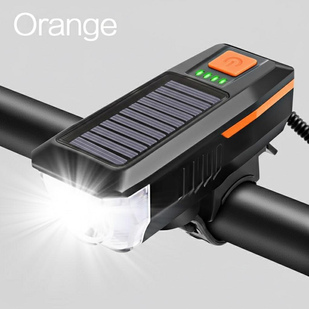 USB Rechargeable Bike Light Set 2 in 1 Front Rear LED Safety Lights with Flashing Modes Solar Charging помаранчевий
USB Rechargeable Bike Light Set 2 in 1 Front Rear LED Safety Lights with Flashing Modes Solar Charging помаранчевий
