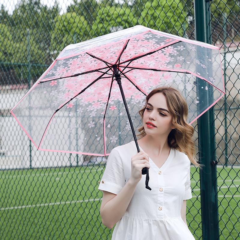Transparent Folding Umbrella Tri-fold Self-opening Umbrella Small Fresh Umbrella Cherry Blossom Arch Long Handle Umbrella розовый
Transparent Folding Umbrella Tri-fold Self-opening Umbrella Small Fresh Umbrella Cherry Blossom Arch Long Handle Umbrella розовый
