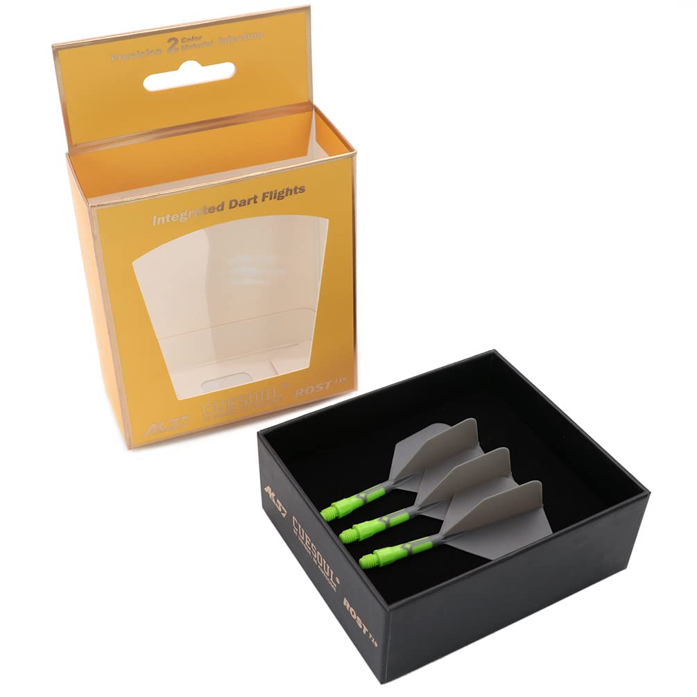 CUESOUL ROST T19 Shaft Integrated Flight Big Wing Gray Flight Light Green Set of 3 Shape, Two-Tone Color, S, + Shaft, (CS-AK5711-3S)
CUESOUL ROST T19 Shaft Integrated Flight Big Wing Gray Flight Light Green Set of 3 Shape, Two-Tone Color, S, + Shaft, (CS-AK5711-3S)