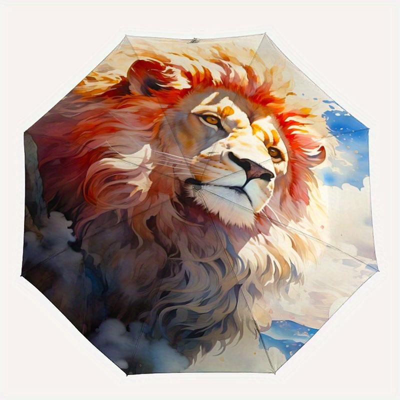 1pc Lion King Automatic Open/Close Umbrella Sturdy Iron Frame, Compact Travel Umbrella - Perfect Gift for Women, Men, Birthdays, Anniversari
1pc Lion King Automatic Open/Close Umbrella Sturdy Iron Frame, Compact Travel Umbrella - Perfect Gift for Women, Men, Birthdays, Anniversari