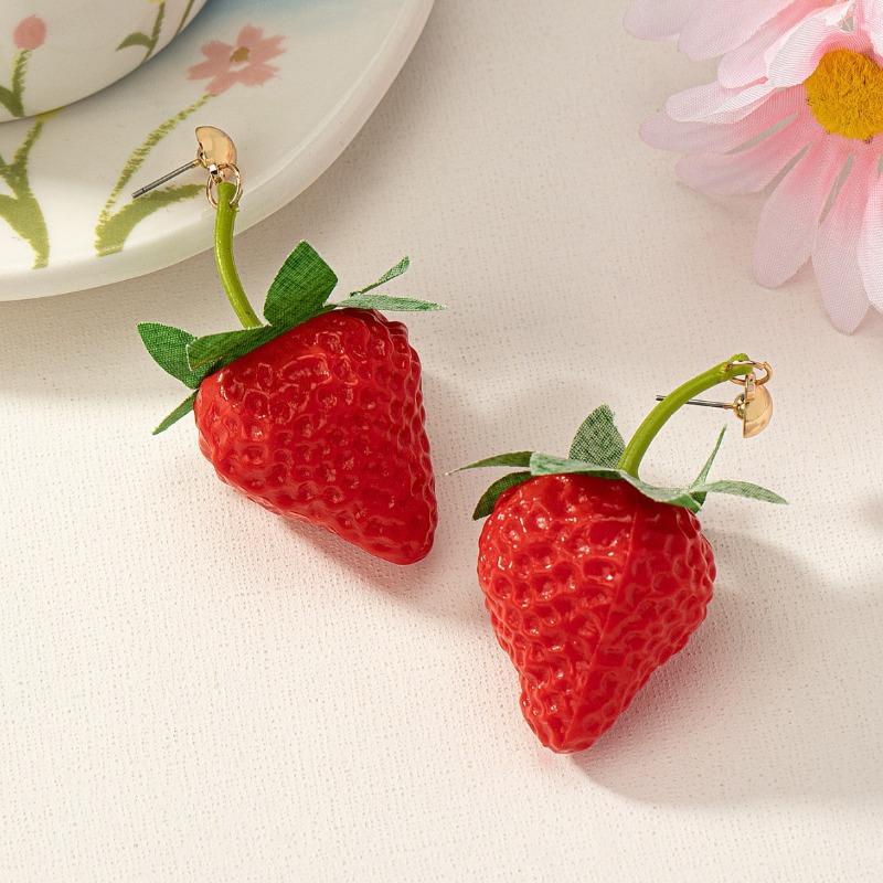 Cute cartoon funny mini simulation strawberry pendant earrings fashionable versatile fruit pastoral gift червоний
Cute cartoon funny mini simulation strawberry pendant earrings fashionable versatile fruit pastoral gift червоний