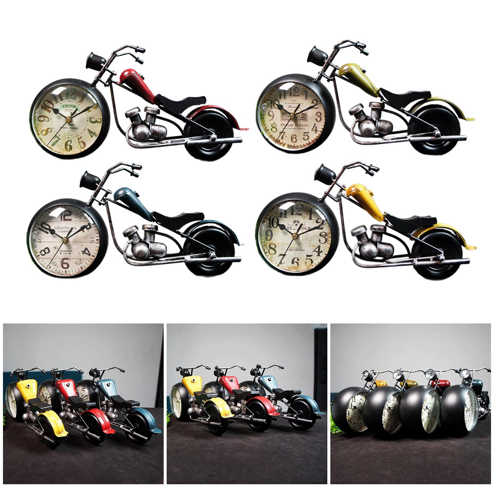 Ретро антикварные часы модели мотоцикла металлическая настольная полка декоративные часы железное художественное украшение для дома и офиса декор зелёный
Ретро антикварные часы модели мотоцикла металлическая настольная полка декоративные часы железное художественное украшение для дома и офиса декор зелёный