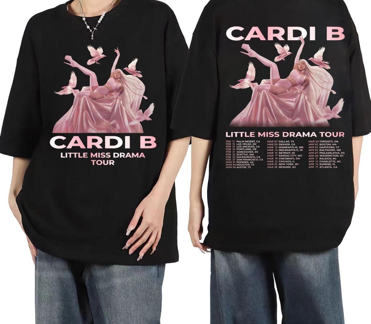 Cardi B Little Miss Drama Tour 2026 Graphic T Shirts Fashion Aesthetic Short Sleeve Tshirt Unisex Women Casual Tshirts New Summer S
Cardi B Little Miss Drama Tour 2026 Graphic T Shirts Fashion Aesthetic Short Sleeve Tshirt Unisex Women Casual Tshirts New Summer S