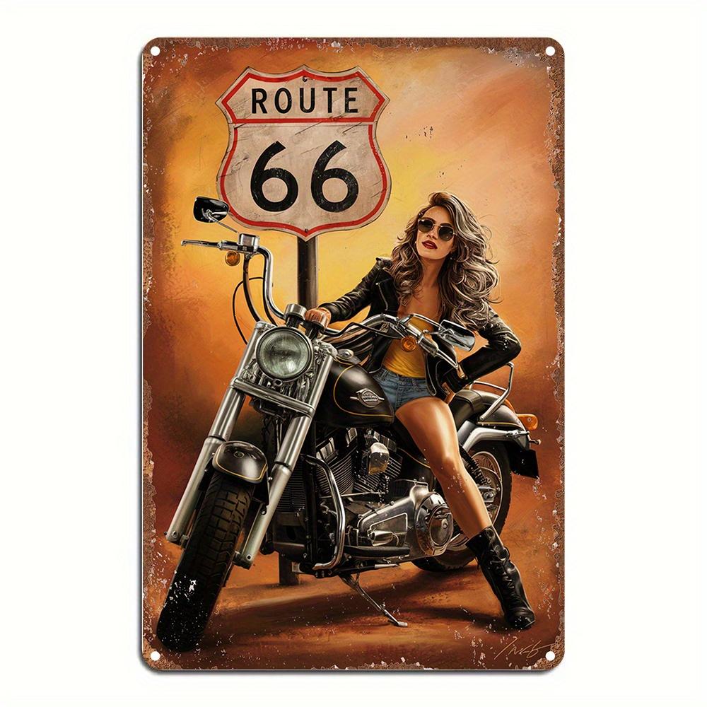 Винтажный металлический настенный знак Route 66 с изображением мотоцикла Ретро-жестяная табличка с дизайном классического чоппера 1181 дюйма Идеально для общежития Ba 20x30cm(7.8x11.8inch)
Винтажный металлический настенный знак Route 66 с изображением мотоцикла Ретро-жестяная табличка с дизайном классического чоппера 1181 дюйма Идеально для общежития Ba 20x30cm(7.8x11.8inch)