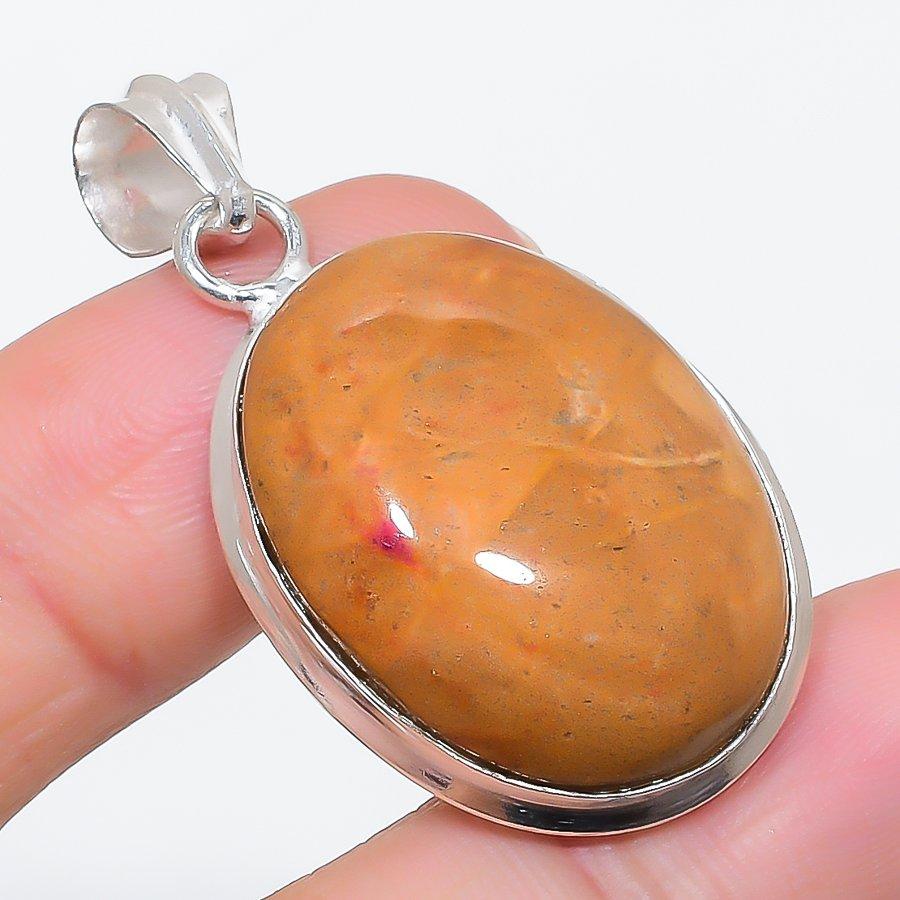 Натуральный камень Океанический Яшма 925 стерлинговое серебро Ювелирная подвеска 1,77 g2C24
Натуральный камень Океанический Яшма 925 стерлинговое серебро Ювелирная подвеска 1,77 g2C24