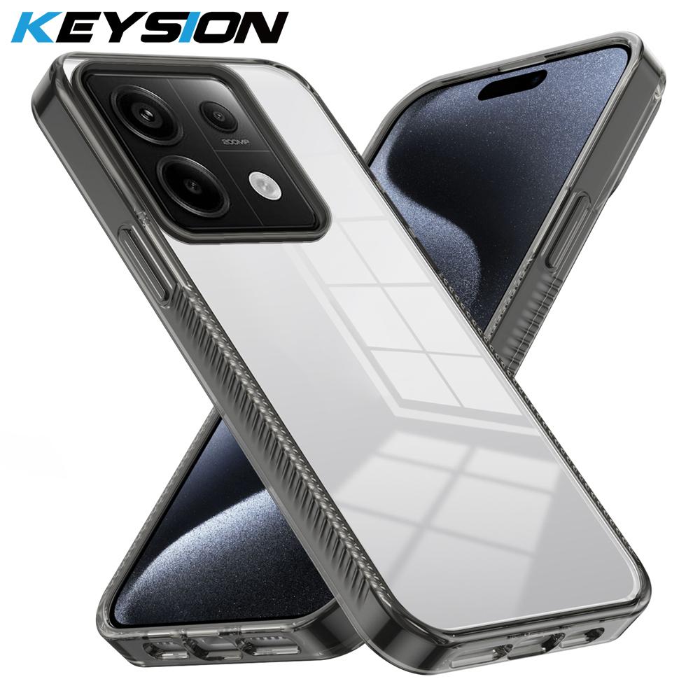 KEYSION Transparent Case for Redmi Note 13 Pro 5G 13 4G TPU+PC Anti-slip Clear Shockproof Phone Cover for Redmi Note 13 Pro+5G for Redmi Note 13 чёрный
KEYSION Transparent Case for Redmi Note 13 Pro 5G 13 4G TPU+PC Anti-slip Clear Shockproof Phone Cover for Redmi Note 13 Pro+5G for Redmi Note 13 чёрный