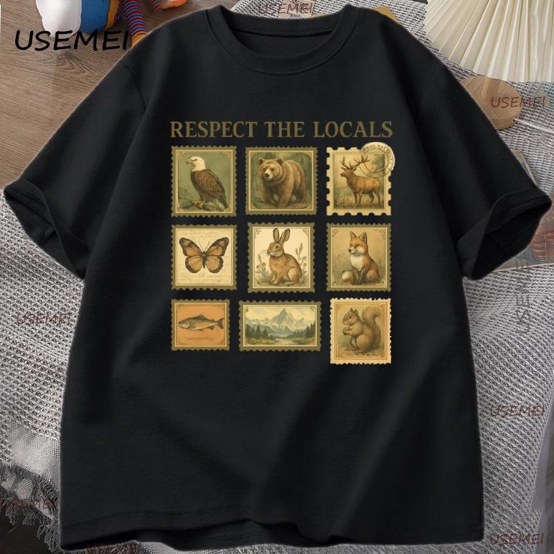 Respect The Local Wildlife T-Shirt Men Nature Lover T Shirt Animal Vintage Postage T Shirt Streetwear Male Tops XXL чёрный
Respect The Local Wildlife T-Shirt Men Nature Lover T Shirt Animal Vintage Postage T Shirt Streetwear Male Tops XXL чёрный