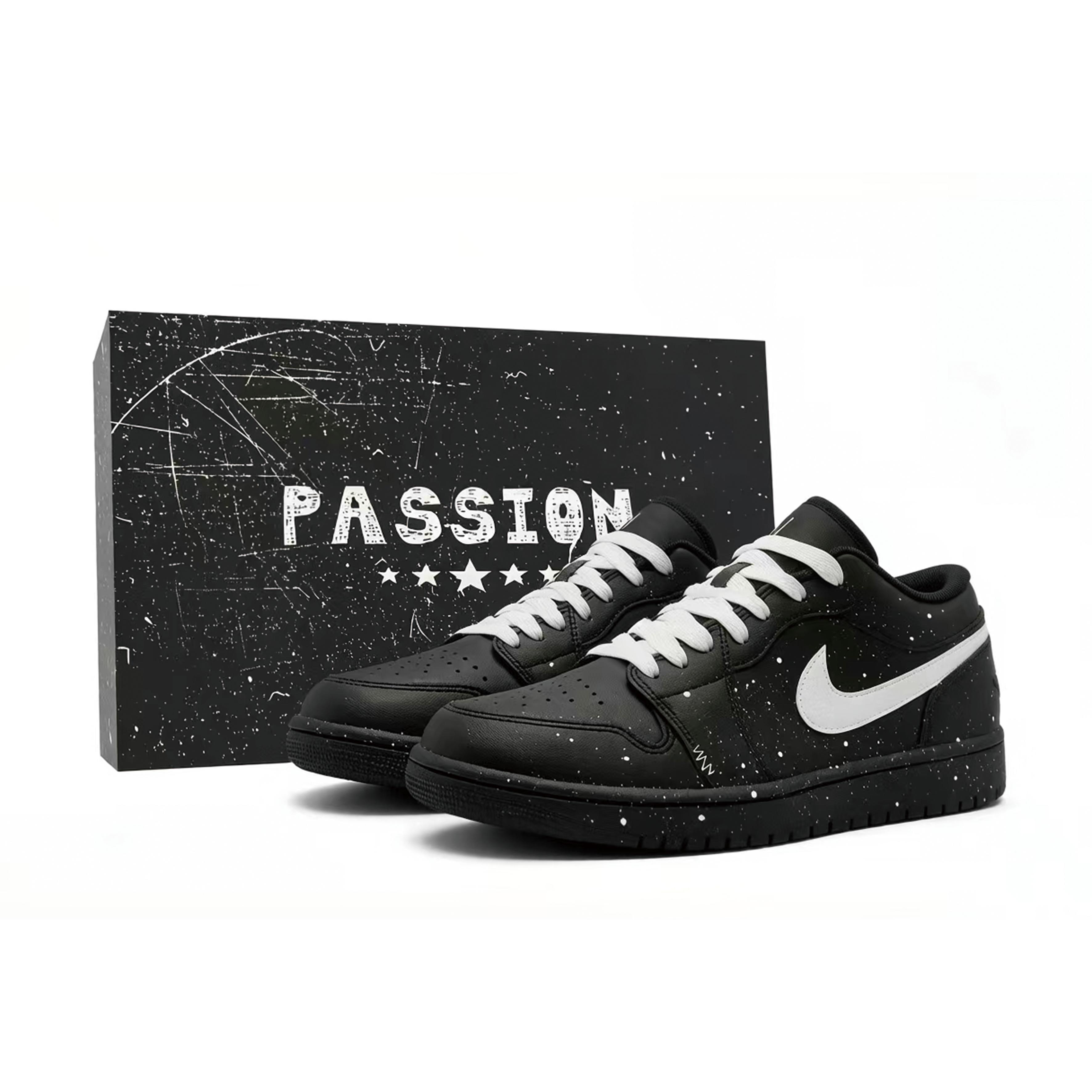 Jordan Air Jordan 1 Ink Splatter, Black Warrior Synthetic Leather Cushioning Abrasion Resistant Low top 553558-093(Team1803-) 44.5
Jordan Air Jordan 1 Ink Splatter, Black Warrior Synthetic Leather Cushioning Abrasion Resistant Low top 553558-093(Team1803-) 44.5