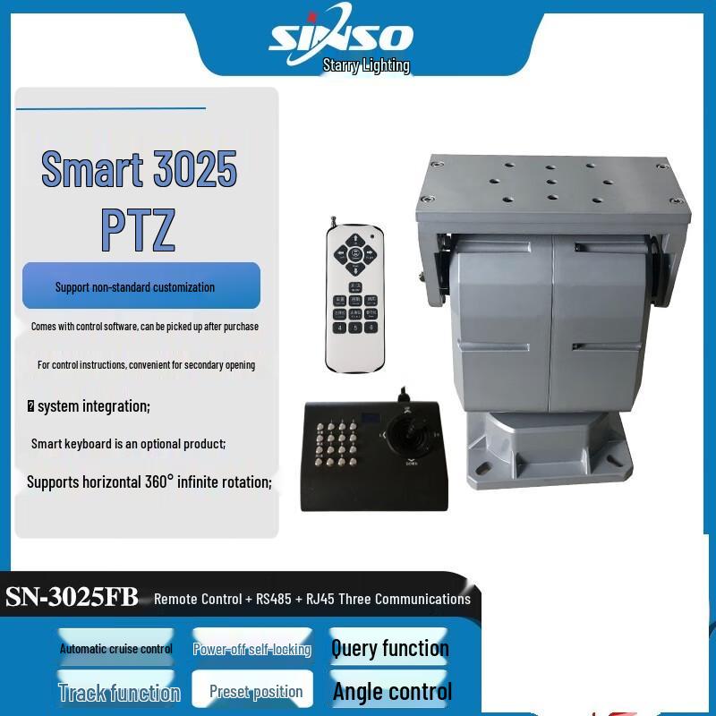 Sinso Wireless Remote Control RS485/RJ45 Electric PTZ Head with Built-in Encoder
Sinso Wireless Remote Control RS485/RJ45 Electric PTZ Head with Built-in Encoder