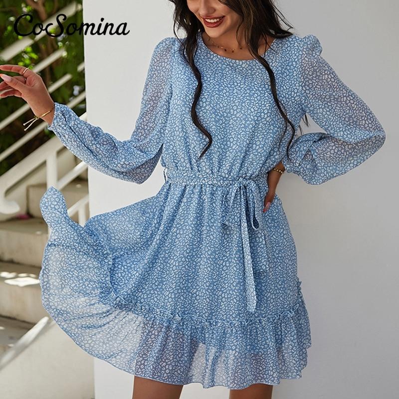 Floral Print Ruffled Summer Dress Women Elegant Long Sleeve Sashes Female Chiffon Dress Bohemian Spring Short Dress XL чорний
Floral Print Ruffled Summer Dress Women Elegant Long Sleeve Sashes Female Chiffon Dress Bohemian Spring Short Dress XL чорний