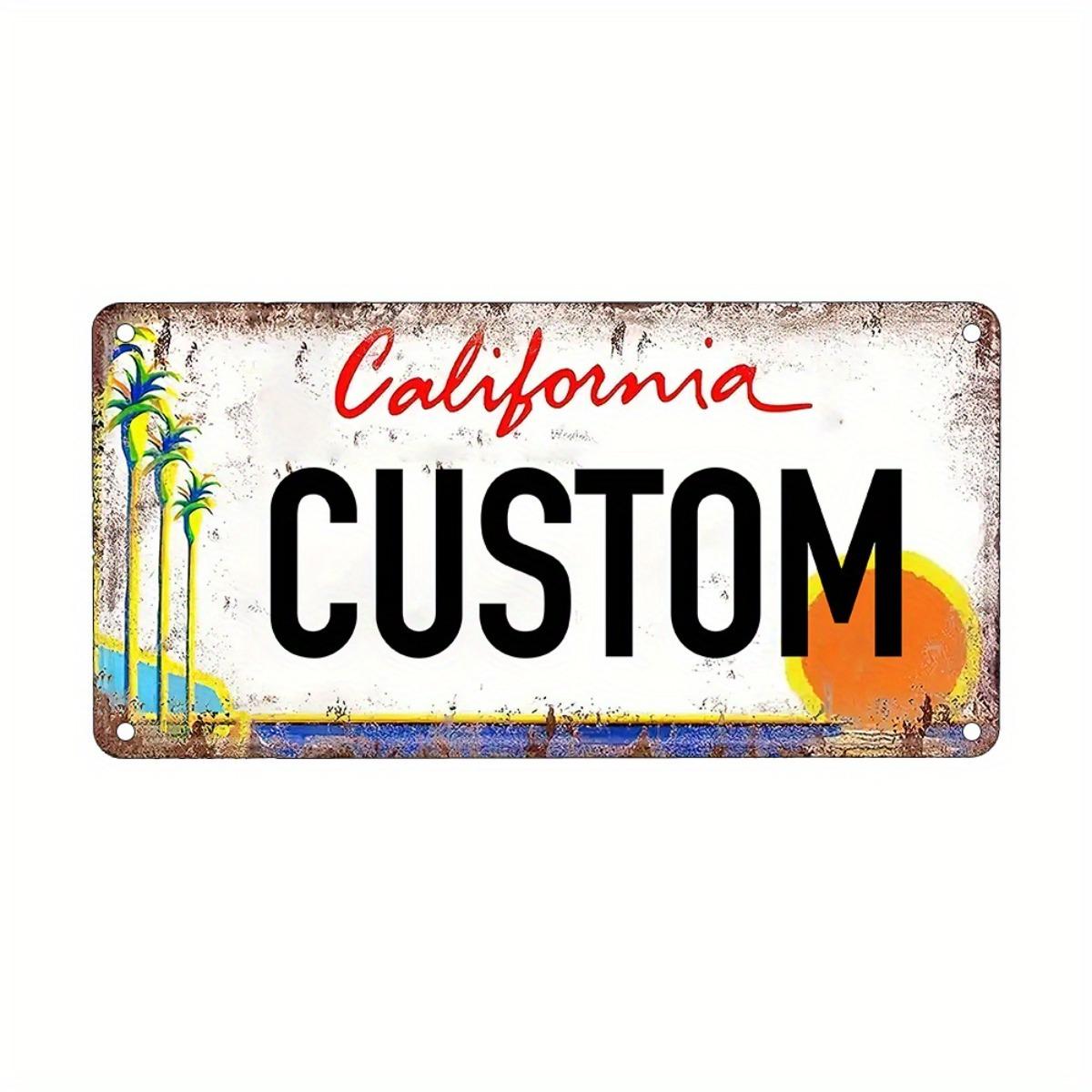 Customizable American California Vintage Aluminum Metal Tin Sign 6x12 Inch 1PC Waterproof Home Bar Cafe Wall Decor
Customizable American California Vintage Aluminum Metal Tin Sign 6x12 Inch 1PC Waterproof Home Bar Cafe Wall Decor