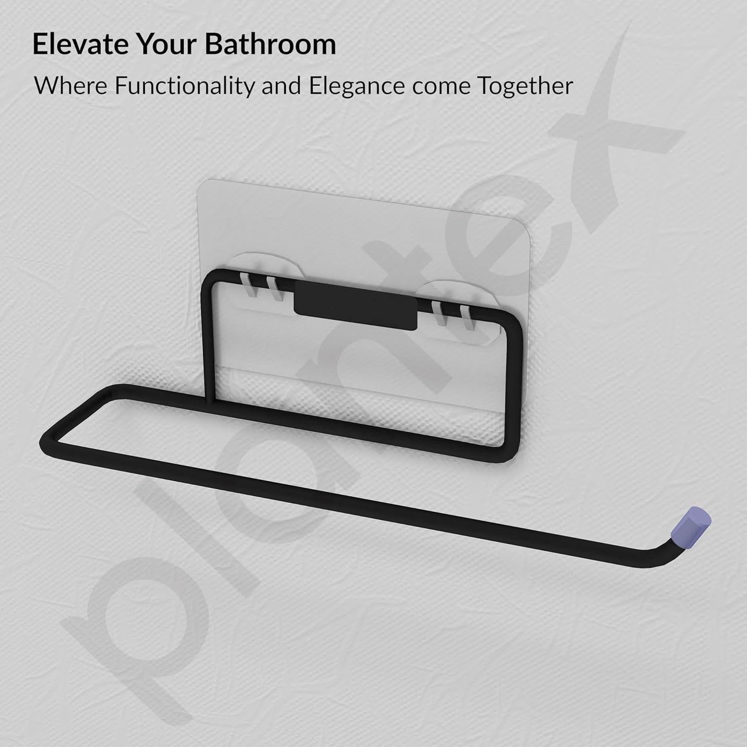 GI Steel No Drill Toilet Paper Roll Holder Self Adhesive/Toilet Paper Holder Self Adhesive/Hand Towel Holder for Bathroom Accessories (Black)
GI Steel No Drill Toilet Paper Roll Holder Self Adhesive/Toilet Paper Holder Self Adhesive/Hand Towel Holder for Bathroom Accessories (Black)